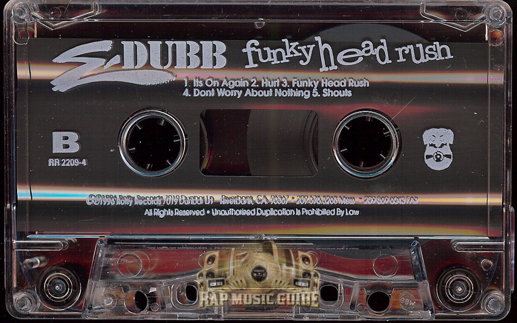 E-Dubb - Funky Head Rush: Cassette Tape | Rap Music Guide